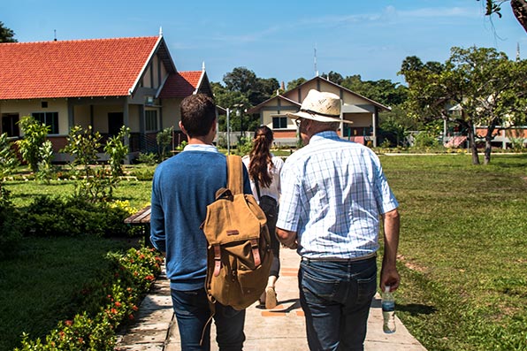 Besichtigung des Dorfes