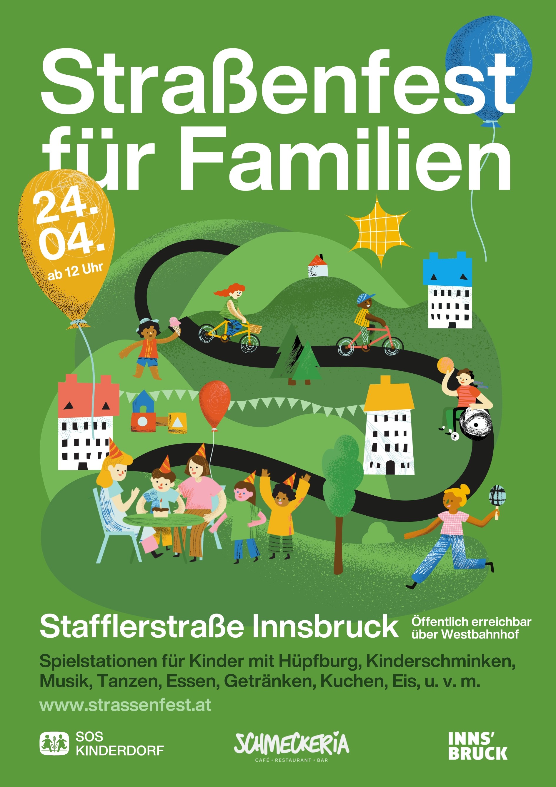 Flyer Straßenfest Stafflerstraße 2026 mit Datum und Details