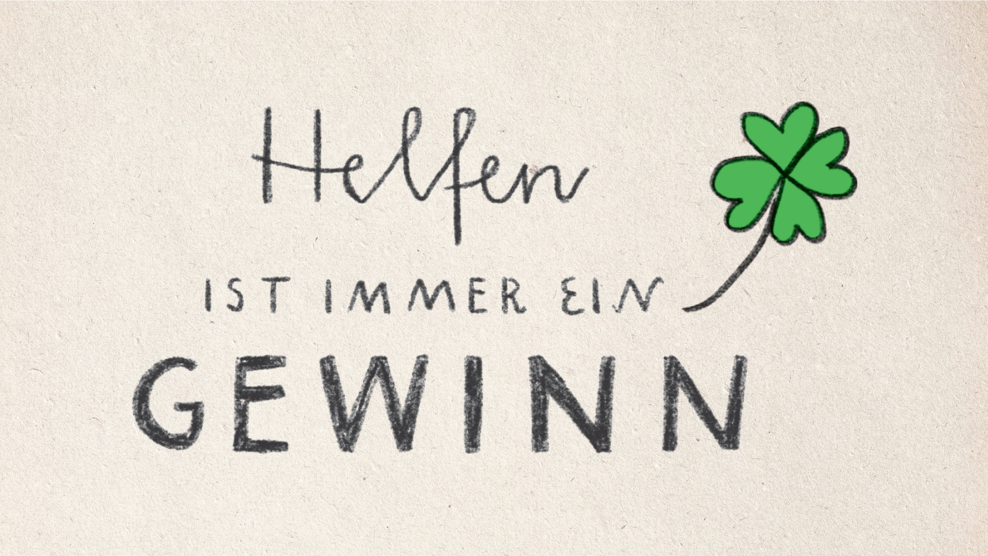 Helfen ist immer ein Gewinn