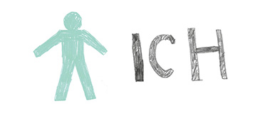 Illustration Ich-Kiste Schriftzug